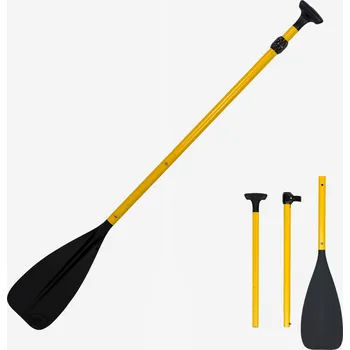 DECATHLON Pádlo na paddleboard 100 3dílné nastavitelné 130–170 cm ORANŽOVÁ|ČERNÁ|ŽLUTÁ