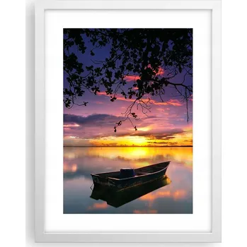 Obraz Obraz plakát v bílém rámu do obýváku 30x40 krajina plakáty na zeď