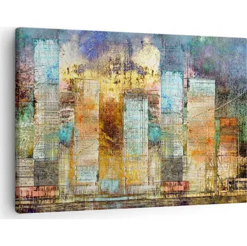 Obraz Obraz na plátně do obýváku, ložnice 70x50 město urban foto obrazy na zeď