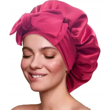 Čepice Saténová čepice na zavazování BONNET Yeye Bordó