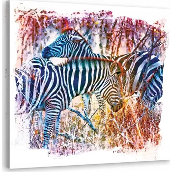 Obraz Obraz Stádo modrých zeber - Andrea Haase 30x30