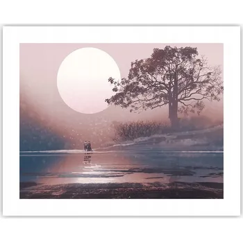 Obraz Obraz plakát na zeď bez rámu 50x40 abstrakce foto obývací pokoj ložnice