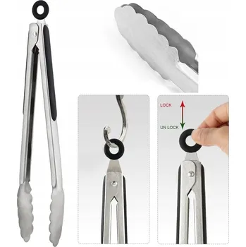 Příslušenství pro gril KUCHYŇSKÉ GRILOVACÍ KLEŠTĚ Z OCELI 34 CM