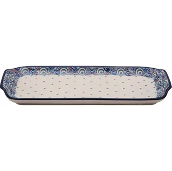 Mísa obdélníková plochá 32 cm Bolesławiec