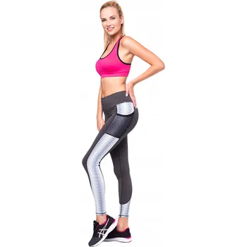 Dámské legíny DÁMSKÉ DLOUHÉ LEGÍNY S KAPSY EVOLUTION L