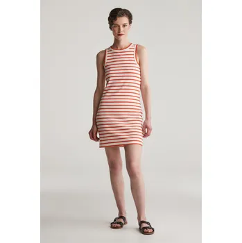 Dámské šaty ŠATY GANT STRIPED TANK JERSEY DRESS ORANGE RED