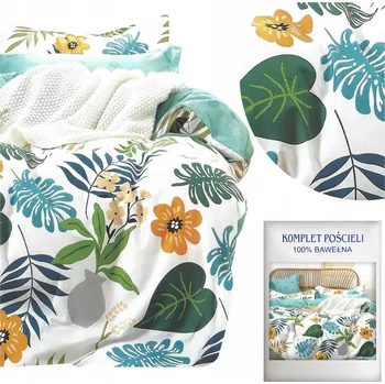 Povlečení Povlečení 160x200 3dílné Bavlněný satén Aida Sada 2x Povlak na polštář