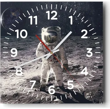 Hodiny Nástěnné hodiny do obýváku 40x40 Abstrakce Tiché hodiny Skleněné hodiny Bez hlučnosti