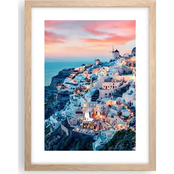 Obraz Obraz plakát v rámu světlý dub do obýváku 30x40 krajina plakáty na zeď