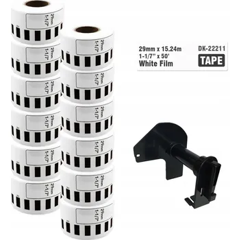 Pásek do tiskárny 12x Termální páska pro Brother QL DK-22211 29mm x 15,24m fólie tiskárny QL