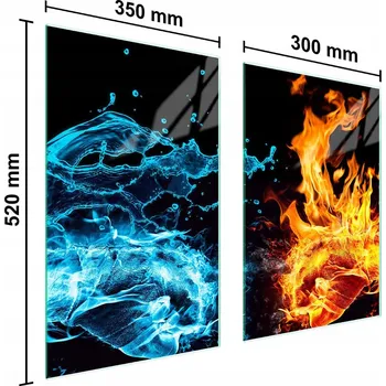 Kuchyňské prkénko Krájecí deska TMK ArtDeko sklo 2 ks