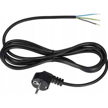 Napájecí kabel Připojovací kabel 3x1 s úhlovou zástrčkou Uni-Schuko černý 1,5m
