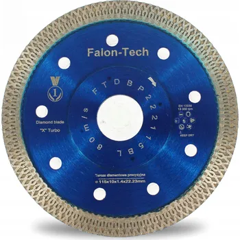 Řezný kotouč Diamantový kotouč Falon-Tech FTDBP222115BL na dlažbu/gres 115mm