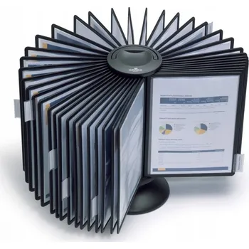 Prezentační otočný stojan Durable Sherpa, 40 kapes A4, černý