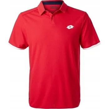 Pánské tričko POLO TRIČKO LOTTO AYDEX IV PÁNSKÉ ČERVENÉ ŠPANĚLSKÉ XL