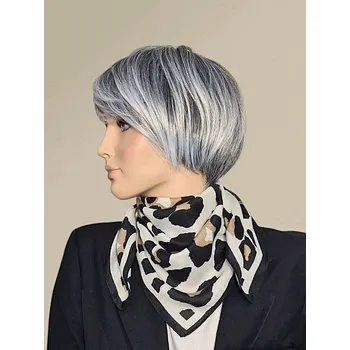 Šátek Classic Scarf Smetanový šátek s leopardím vzorem srsti - viskóza