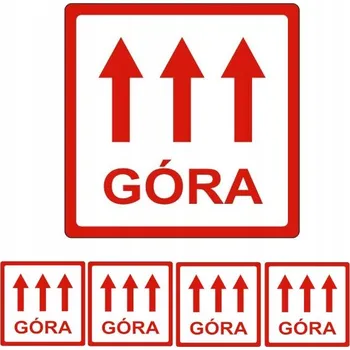 Samolepící etiketa Etikety Nálepky Horní Červené 10x10cm Lepicí