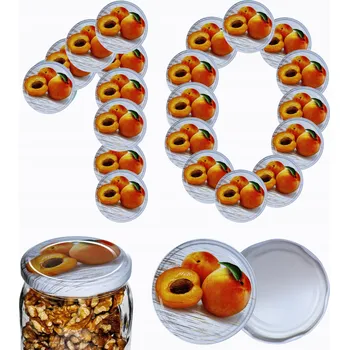 Sklenice Šroubovací Víčka na sklenice, deklíky, pokličky, šroubovací víčka 82mm 10 ks VZOR N