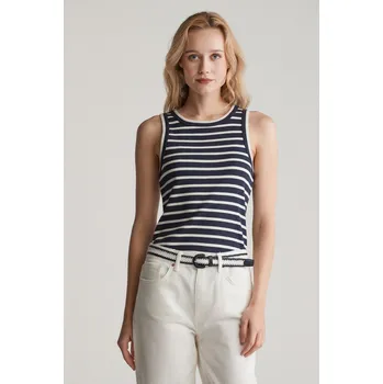 Dámské tričko TRIČKO GANT STRIPED TANK TOP EVENING BLUE