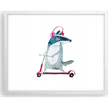 Obraz Obraz plakát na zeď v bílém rámu 50x40 dětský foto do obýváku