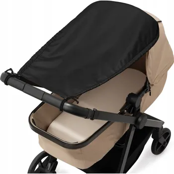 Kočárek Slunečník na kočárek Jukki 45 cm černý
