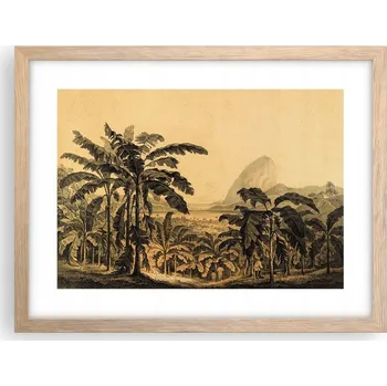 Obraz Obraz plakát v rámu světlý dub do obýváku 40x30 krajina foto na zeď