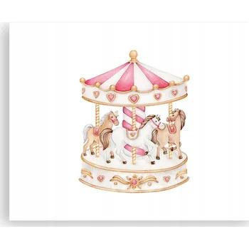 Obraz Obraz plakát na zeď bez rámu 50x40 kolotoč foto plakáty obývací pokoj ložnice