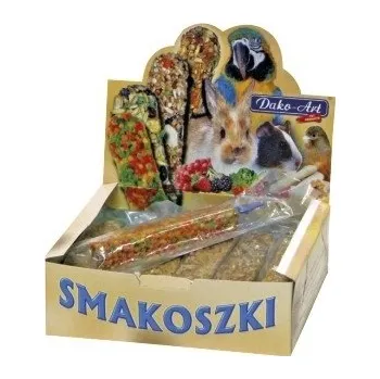 Krmivo pro hlodavce Tyčinky Smakoszki bonboniéra pro hlodavce a králíky 12 ks Dako-Art 0,72 kg