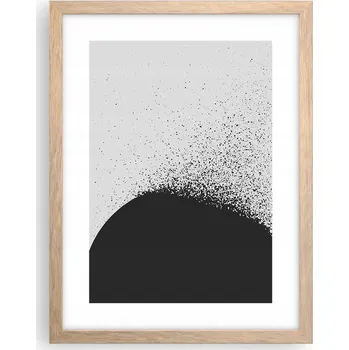 Obraz Obraz plakát v rámu světlý dub do obýváku 30x40 abstrakce plakáty na zeď