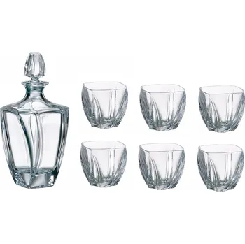 Sklenice WHISKY SET: KARAFA 640 ml A 6 SKLENIC 300 ml NEPTUN, BOHEMIA