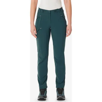 Dámské oblečení QUECHUA Dámské turistické kalhoty MH 500 XL MODRÁ|ZELENÁ