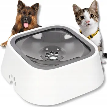 Miska pro psa Napáječka z plastu Korbi bílá 1,5 l