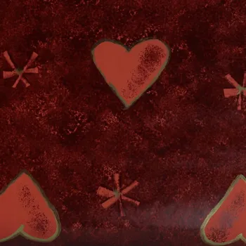 Obraz Balicí papír na Valentýna 57cm x 2m Srdce Bordó 2mA