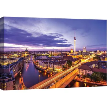 Obraz OBRAZ NA PLÁTNĚ CANVAS 60x40 BERLÍN PANORAMA