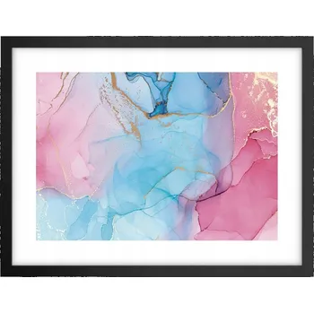 Obraz Obraz plakát v černém rámu do obýváku 40x30 abstrakce foto na zeď