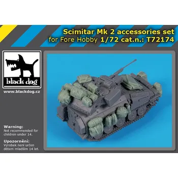 Plastikový model Blackdog 1/72 Scimitar Mk 2 accessories set (Fore Hobby)