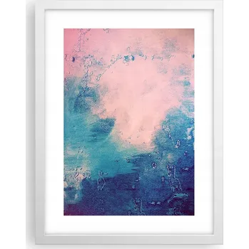Obraz Obraz plakát v bílém rámu do obýváku 30x40 abstrakce plakáty na zeď
