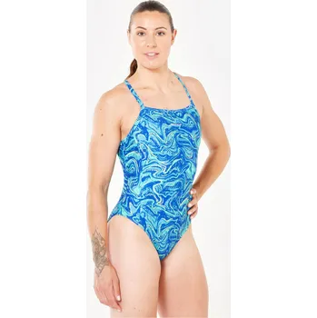 Dámské plavky DECATHLON Dámské jednodílné plavky Kamily M MODRÁ