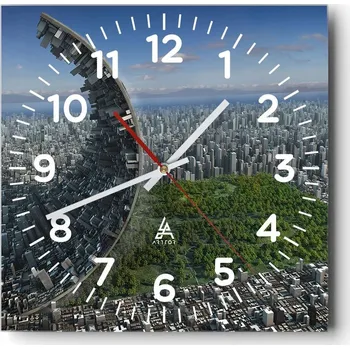 Hodiny Nástěnné hodiny do obýváku 40x40 Abstrakce Tiché hodiny Skleněné hodiny Bez hlučnosti