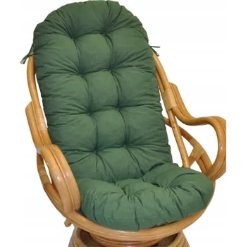 Podsedák Polštář na křeslo Swivel tmavě zelený melír