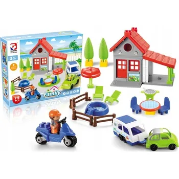 ostatní stavebnice Stavebnice velké, 70 dílů – Dům