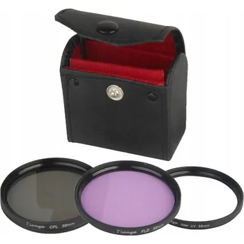 Sada UV CPL FLD filtrů + pouzdro na filtry 37 mm