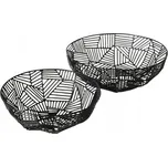 Kovový koš na ovoce černý