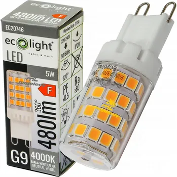 Žárovka LED žárovka G9 5W 480Lm 4000K neutrální bílá (denní světlo) – odpovídá 35W