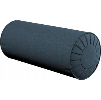 Polštář Polštář Dekoria s kolečky váleček záhyby, modrý