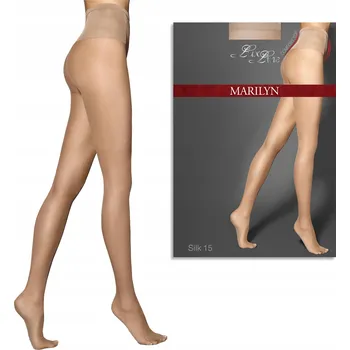 Dámské punčochy Punčocháče hladké Marilyn MAREXSILK15 15 DEN hnědé Daino velikost 1/2