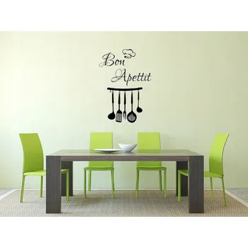 Samolepící dekorace Samolepky na zeď do kuchyně Bon Appetit