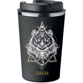 Termohrnek Termohrnek Premium S TVÝM JMÉNEM Nápis Medvěd béžový 350ml KT_182