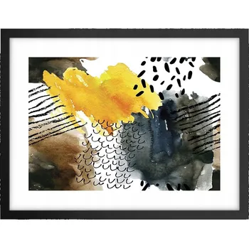 Obraz Obraz plakát v černém rámu do obýváku 40x30 abstrakce foto na zeď