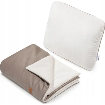 Dětská deka SADA DO KOČÁRKU POLŠTÁŘ A DEKA PLUSZ VELVET